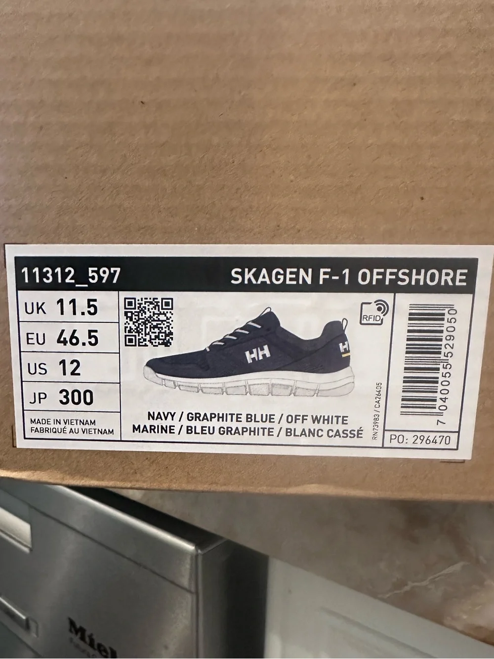 Helly Hansen Men’s Sailing / Boat Shoes - Skagen F-1 Offshore Navy